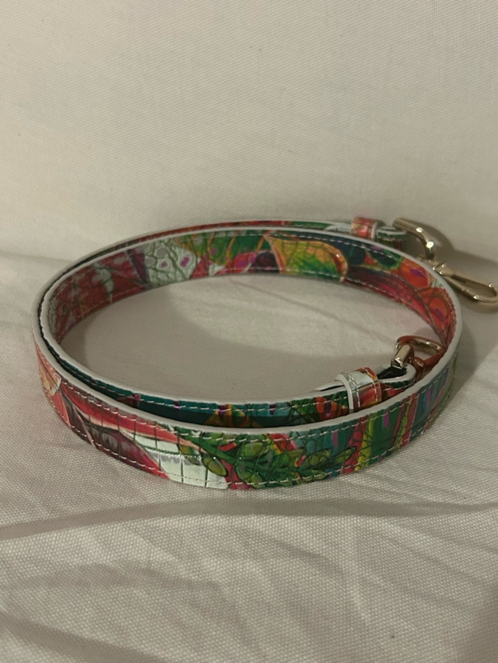 Replacement Brahmin Purse Strap Embossed Crocodile Leather Tropical Colors